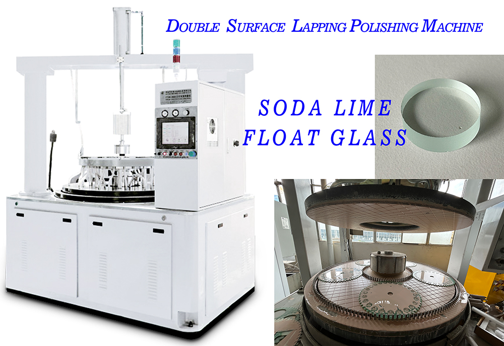 soda lime float glass double flat lapping polishing machine